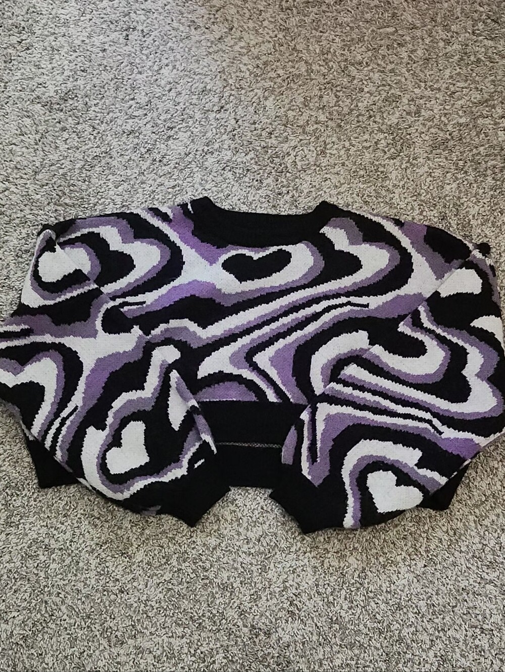 Purple Heart Sweater